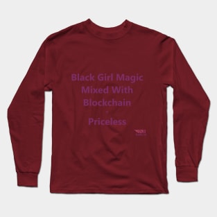 Black Women Blockchain Council Priceless Long Sleeve T-Shirt